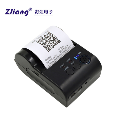 طابعة الإيصالات المحمولة ZJIANG جيب صغير 58mm لأجهزة أندرويد أبل