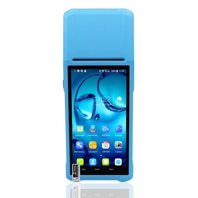PDA Android نقاط البيع Terminal الكل في واحد مطعم لطلب الطعام طابعة مدمجة مقاس 58 مم