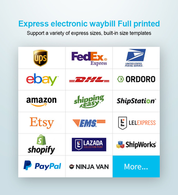طابعة حرارية ESC نقاط البيع Wireless 4 Inch Label Printer لملصقات الشحن