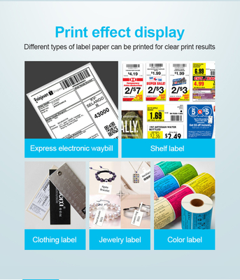 طابعة حرارية ESC نقاط البيع Wireless 4 Inch Label Printer لملصقات الشحن