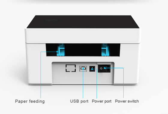 طابعة ملصقات محمولة تعمل بالبلوتوث وبوليصة شحن حرارية 4 بوصة USB LAN ZJ9220