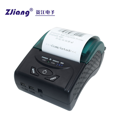 طابعات Zijiang FCC المحمولة 58 ملم اللاسلكية المحمولة مع USB وبلوتوث