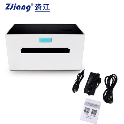 طابعة ملصقات محمولة تعمل بالبلوتوث وبوليصة شحن حرارية 4 بوصة USB LAN ZJ9220