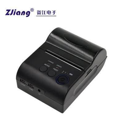 طابعة الإيصالات المحمولة ZJIANG جيب صغير 58mm لأجهزة أندرويد أبل