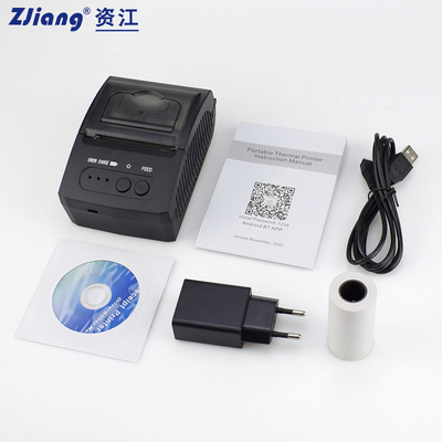 طابعة حرارية تعمل بتقنية البلوتوث تعمل بنظام أندرويد 58 مم Zjiang 5811dd