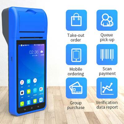 Android 8.1 PDA POS Terminal Mobile Mini محمول مع طابعة 58 مم